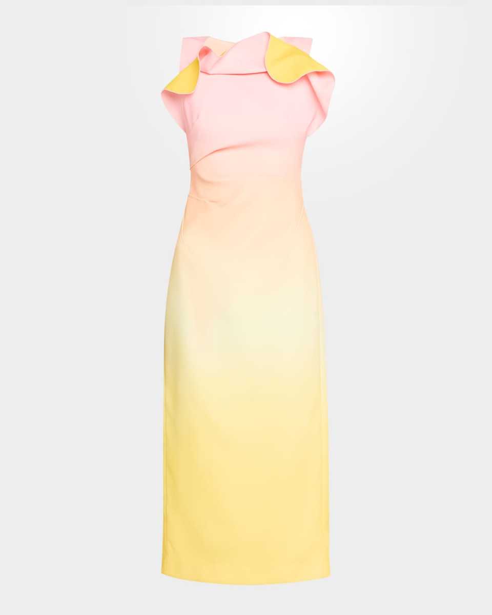 Warfield Ruffle Midi Dress